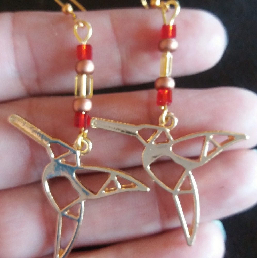 Hummingbird earrings